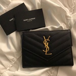 Quilted Saint Laurent Wallet
